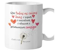 El Kraken Canecas engraçadas com frasi em português, caneca dia do pai, dia da mãe, presenti originais, cerâmica 330 mL (Coisas boas tons quentes)