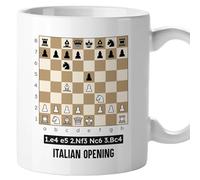 El Kraken Mug chess, openings; board; originale mugs; gift; regalo, both sides printed, premium ceramic 330 mL (Italian)