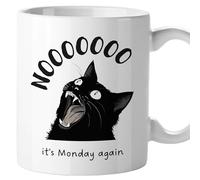 El Kraken Original mugs, Funny mug with funny phrases and messages, Gifts for coworkers, Secret Santa, Ceramic 330 mL (It's Monday again)