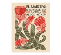 El Maestro Magazine Cover I Poster 50 x 70 cm Beige Quadri Decorazione per pareti