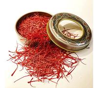 El mejor azafrán del mundo es azafrán puro con color, sabor y aroma 100% naturale, recogido a mano de la corona de la flor-(sargol), grado excelente y primera calidad, té muy relajante (5 grammi).