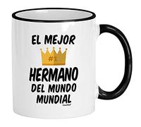 El Mejor Hermano Del Mundo Mundial Tazze Eleganti Mug Divertente Tazza Per Casa Latte Cucina 330Ml