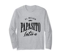 El Mejor Papasito Latino, divertente design con papà orgoglioso Maglia a Manica