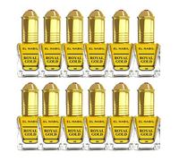 EL NABIL 12 pezzi Royal Gold 5 ml profumo profumo - Misk Musk Musc muschio olio profumato per uomo e donna