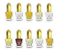 El Nabil Premium Muschio - Set di profumi da donna, 10 x 5 ml (TOP 10 MIX) - Profumi arabi da donna - Set di profumi orientali