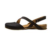 El Naturalista Donna Sandali Chiusi PANGLAO, Signora Sandali,Protezione per Le Dita dei Piedi,Sandalo,Black,38 EU / 5 UK