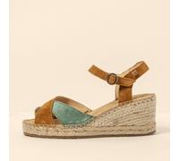 El Naturalista N5261 SILK SUEDE TOFFEE / ALMAZARA SANDALO CON ZEPPA DONNA CUERO