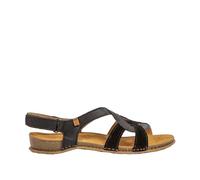 El Naturalista N5819 Panglao, Sandali piatti donna, Nero, 38 EU