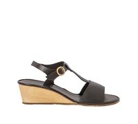 El Naturalista N853 Gaia, Sandali con Zeppa Donna, Black, 38 EU Larga