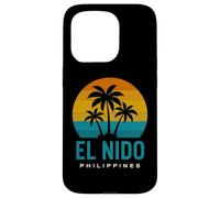 El Nido Filippine Isola Filippina Retro Beach Design Custodia per iPhone 15 Pro