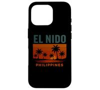 El Nido Filippine Isola Filippina Retro Beach Design Custodia per iPhone 16 Pro