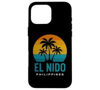 El Nido Filippine Isola Filippina Retro Beach Design Custodia per iPhone 16 Pro Max