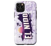 El Nido Palawan - Souvenir retrò dell'isola Filippina Custodia per iPhone 11 Pro