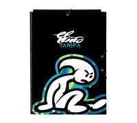 EL NIño Green Bali - Folio Folder with 3 Flaps, Ideal for Children of Different