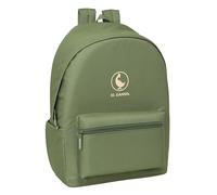 EL OCA BASICS VERDE - Zaino per laptop da 15,6" e USB, ideale per giovani di diverse età, tessuto riciclato, comodo e versatile, qualità e resistenza, 31 x 18 x 44 cm