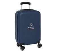 EL OCA CLASSIC - Trolley da cabina 20 pollici, valigia con ruote, lucchetto di sicurezza, valigia leggera, 34,5 x 20 x 55 cm, colore blu marino, Blu navy, Estándar, Casual