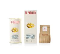 EL PAELLER - Kit Paella | Preparato Arroz del Senyoret | Cotto Artigianalmente a Legna | Ingredienti 100% Naturali | Per 2-3 Persone | Facile da preparare in soli 18 Minuti | Senza Glutine