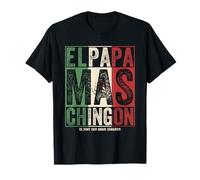 El Papa Mas Chingon Festa del papà El Jefe Con Gran Corazon Maglietta
