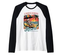 El Paraiso de Los Muertos - Classico Día de Los Muertos Maglia con Maniche Raglan