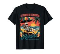 El Paraiso de Los Muertos - Classico Día de Los Muertos Maglietta