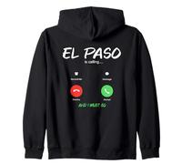 El Paso Sta chiamando e Devo Andare in Texas in Viaggio Felpa con Cappuccio