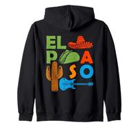 El Paso Texas Souvenir Uomini Viaggio Cactus El Paso Felpa con Cappuccio
