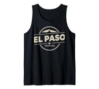 El Paso Texas Stati Uniti Montagna City Viaggi Canotta