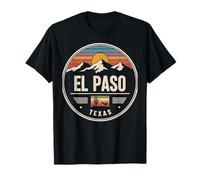 El Paso Texas Stati Uniti Montagna City Viaggi Maglietta