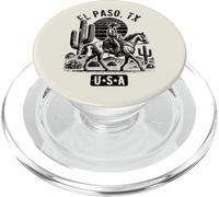 El Paso TX USA - Cavallo da cowboy, stile vintage PopSockets PopGrip per MagSafe