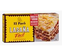 El Pavó Lasaña Fácil, Placas Precocidas para Lasaña, 200g, 18 Placas, PACK 5