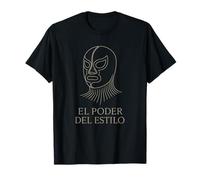 El Poder del Estilo - Maschera Lucha Messicana Minimalista Maglietta