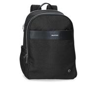 El Potro Joumma Bags - Zaino per computer portatile, adattabile al trolley, 39,6 cm, nero, 29 x 40 x 11 cm, in poliestere con dettagli in similpelle, 12,76 l