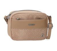 El Potro Luna Borsa a tracolla Beige 21 x 14 x 6 cm Poliestere con dettagli in pelle sintetica by Joumma Bags