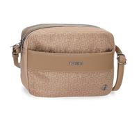 El Potro Luna Borsa a tracolla Due scomparti Beige, 25x18x7 cm, Poliestere con dettagli in pelle sintetica by Joumma Bags, Beige, Taglia unica, Borsa a tracolla a due scomparti