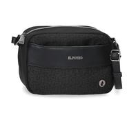 El Potro Luna Borsa a tracolla nera 21 x 14 x 6 cm Poliestere con dettagli in pelle sintetica by Joumma Bags