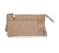 El Potro Luna Portafoglio Beauty case Beige 17,5x9,5x2 cm Poliestere con dettagli in pelle sintetica by Joumma Bags