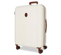El Potro Ocuri Valigia media bianca, 49 x 70 x 28 cm, rigida 4,14 kg, chiusura TSA ABS 4,14 kg, 81 L, estensibile, bianco, Taglia unica, Valigia media