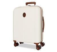 El Potro Ocuri Valigia da cabina bianca, 40 x 55 x 20 cm, rigida 2,7 kg, chiusura TSA ABS 2,7 kg, 37 L, estensibile bagaglio a mano, bianco, Taglia unica, Valigia cabina