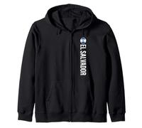 El Salvador Bandiera Verticale Felpa con Cappuccio