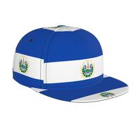 El Salvador - Berretto da baseball alla moda a tesa piatta, adatto per tutte le stagioni, una buona scelta per correre e viaggiare, nero