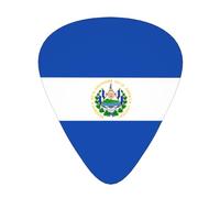El Salvador - Confezione da 12 plettri resistenti all'usura per chitarra, basso, chitarra elettrica, ukulele, sottili, medi e pesanti