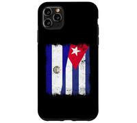 El Salvador Cuba Half Flag Salvador Cuban Heritage Custodia per iPhone 11 Pro Max
