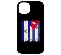 El Salvador Cuba Half Flag Salvador Cuban Heritage Custodia per iPhone 13