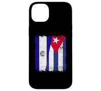 El Salvador Cuba Half Flag Salvador Cuban Heritage Custodia per iPhone 14 Plus