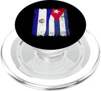 El Salvador Cuba Half Flag Salvador Cuban Heritage PopSockets PopGrip per MagSafe