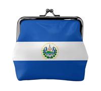 El Salvador, portamonete da donna, rettangolare, con chiusura a bacio, tascabile, mini portamonete da donna