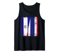 El Salvador Thailandia Mezza Bandiera Salvadoriana Thai Roots Canotta