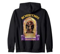 El Señor de Los Milagros is The Patron of Peruvian Lima Peru Felpa con Cappuccio