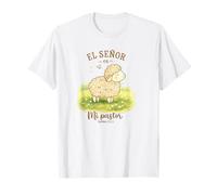 El Señor Es Mi Pastor Agnello Design Salmo 23:1 Carino Pecora Maglietta