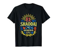 El Shaddai Genesi 17:1 Layered Text Christian Maglietta